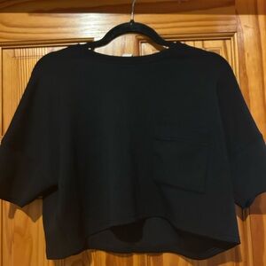 SPANX Black Short Sleeve Tee